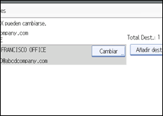 Ilustración de la pantalla panel de mandos