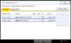 Ilustración de la pantalla panel de mandos