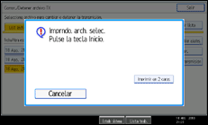 Ilustración de la pantalla panel de mandos