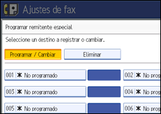 Ilustración de la pantalla panel de mandos