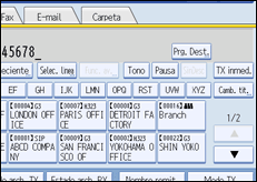 Ilustración de la pantalla panel de mandos