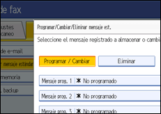 Ilustración de la pantalla panel de mandos