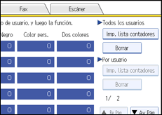 Ilustración de la pantalla panel de mandos