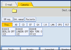 Ilustración de la pantalla panel de mandos