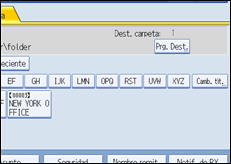 Ilustración de la pantalla panel de mandos