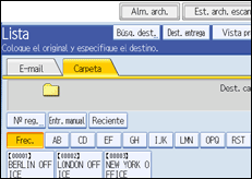 Ilustración de la pantalla panel de mandos