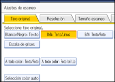 Ilustración de la pantalla panel de mandos