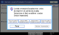 Ilustración de la pantalla panel de mandos