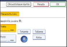 K&auml;ytt&ouml;paneelin n&auml;yt&ouml;n kuvaus