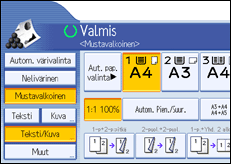 K&auml;ytt&ouml;paneelin n&auml;yt&ouml;n kuvaus
