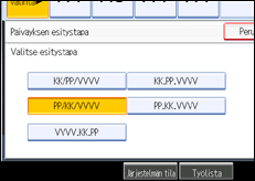 K&auml;ytt&ouml;paneelin n&auml;yt&ouml;n kuvaus