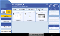 Käyttöpaneelin näytön kuvaus