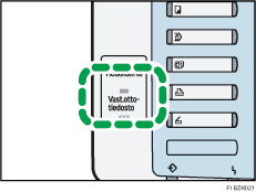 Vastaanotetun tiedoston merkkivalo