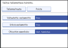 Käyttöpaneelin näytön kuvaus