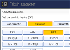 Käyttöpaneelin näytön kuvaus