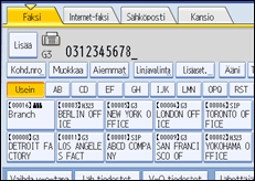 Käyttöpaneelin näytön kuvaus