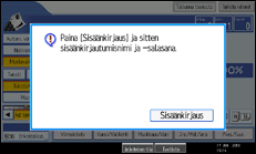 Käyttöpaneelin näytön kuvaus