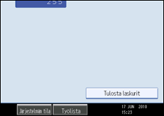 K&auml;ytt&ouml;paneelin n&auml;yt&ouml;n kuvaus