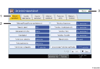 kuva k&auml;ytt&ouml;paneelin n&auml;yt&ouml;st&auml; (numeroitu)