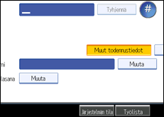 Käyttöpaneelin näytön kuvaus