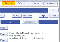 Käyttöpaneelin näytön kuvaus