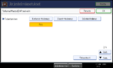 Käyttöpaneelin näytön kuvaus