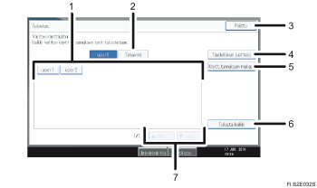 K&auml;ytt&ouml;paneelin numeroitu n&auml;ytt&ouml;