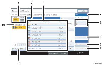 K&auml;ytt&ouml;paneelin numeroitu n&auml;ytt&ouml;