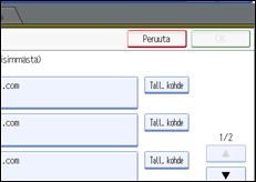 Käyttöpaneelin näytön kuvaus