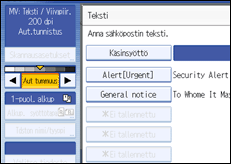K&auml;ytt&ouml;paneelin n&auml;yt&ouml;n kuvaus