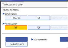 K&auml;ytt&ouml;paneelin n&auml;yt&ouml;n kuvaus