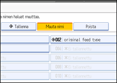 Käyttöpaneelin näytön kuvaus