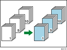 Illustration d'interfoliage