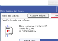Illustration de l'écran du panneau de commande
