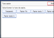 Illustration de l'écran du panneau de commande