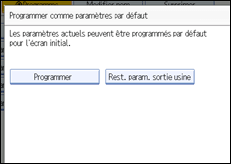 Illustration de l'écran du panneau de commande