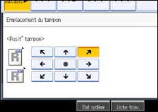 Illustration de l'écran du panneau de commande