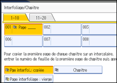 Illustration de l'écran du panneau de commande