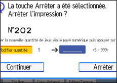 Illustration de l'écran du panneau de commande