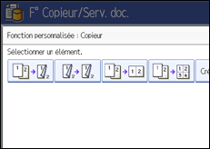 Illustration de l'écran du panneau de commande