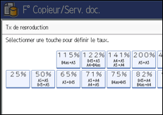 Illustration de l'écran du panneau de commande