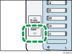 Illustration du voyant de fichier confidentiel