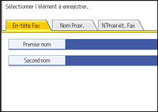 Illustration de l'écran du panneau de commande