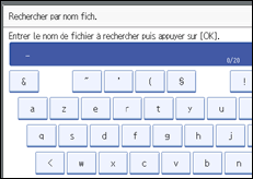 Illustration de l'écran du panneau de commande