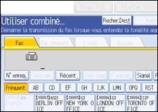 Illustration de l'écran du panneau de commande