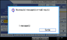 Illustration de l'écran du panneau de commande