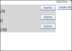 Illustration de l'écran du panneau de commande