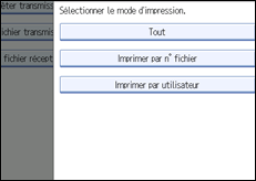 Illustration de l'écran du panneau de commande