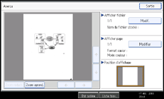 Illustration de l'écran du panneau de commande