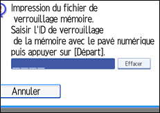 Illustration de l'écran du panneau de commande